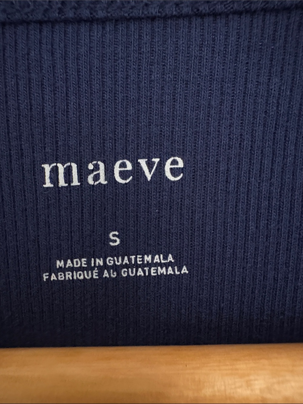 Maeve Navy Ribbed Tank - Picture 2 of 2